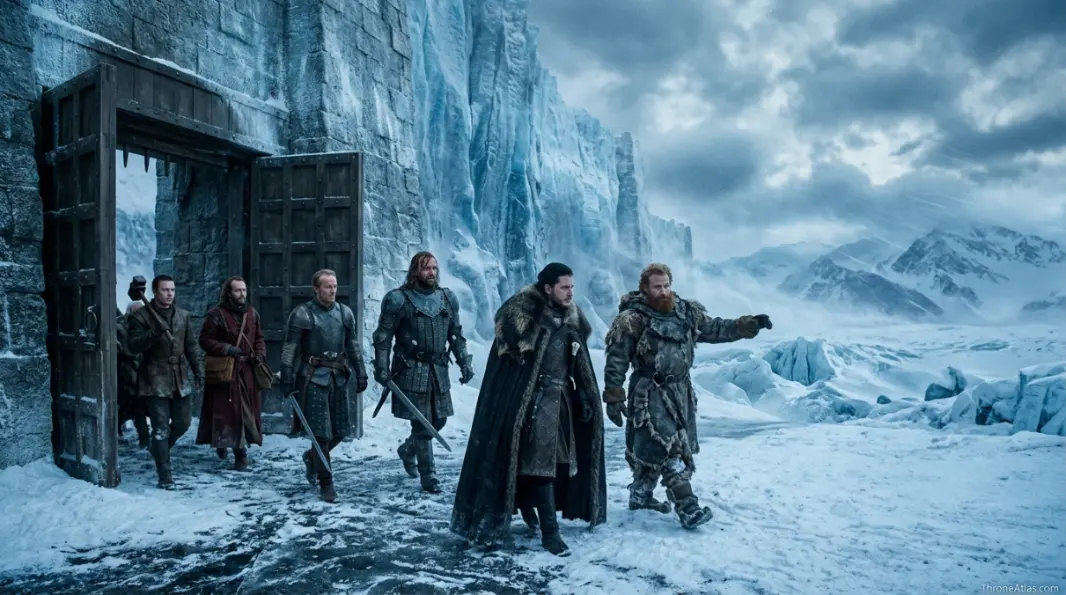 Eastwatch frozen coast image for Wall sea gate map