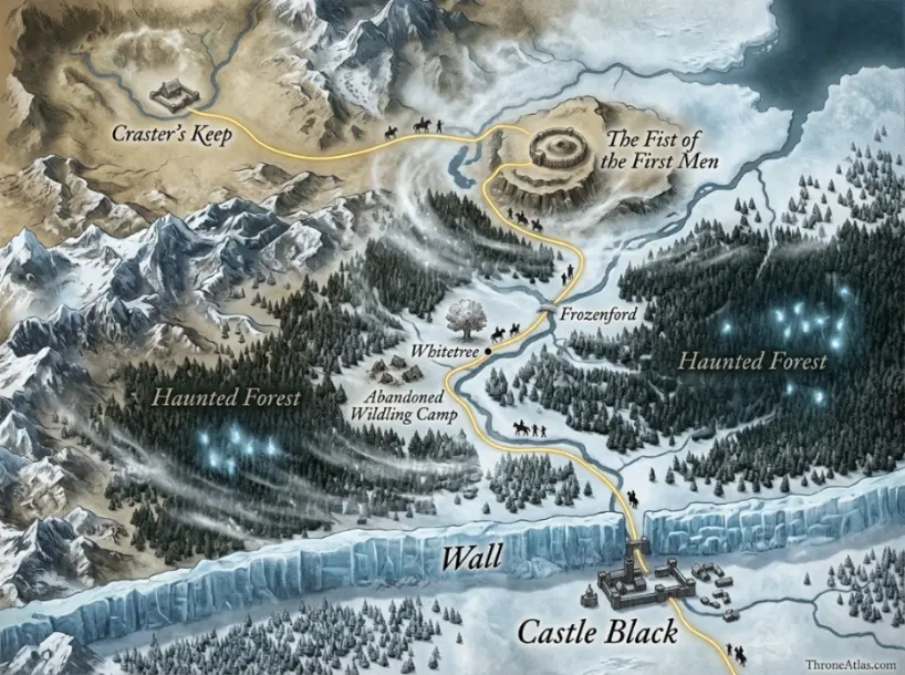 Fist of the First Men map map orientation visual guide