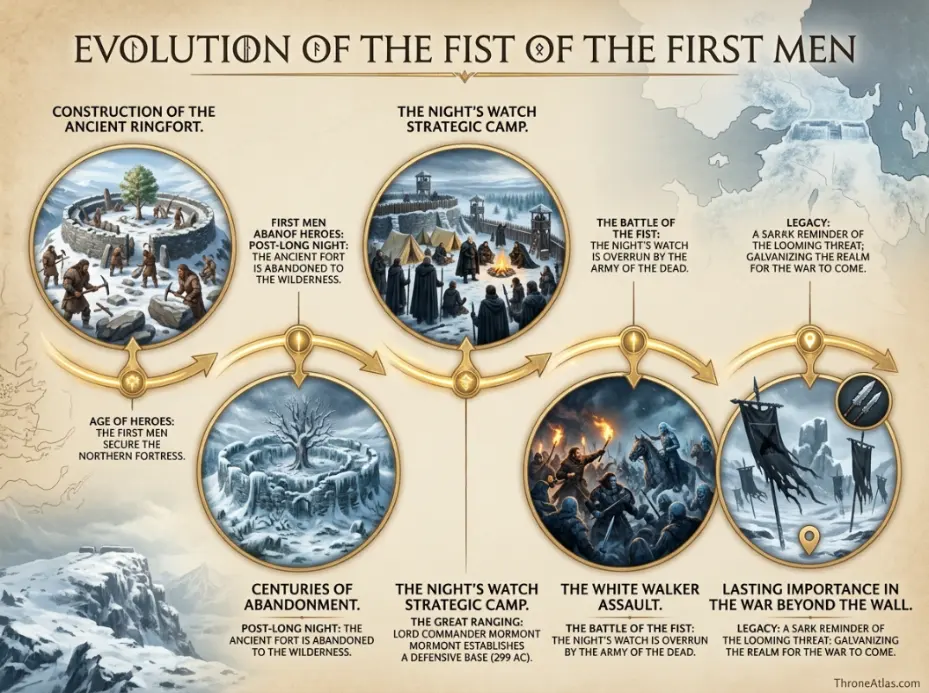 Fist of the First Men map house connection visual guide
