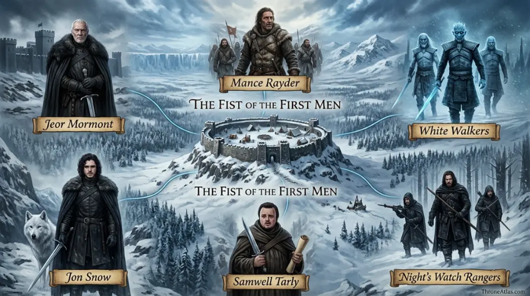 Fist of the First Men map route and region context in Westeros