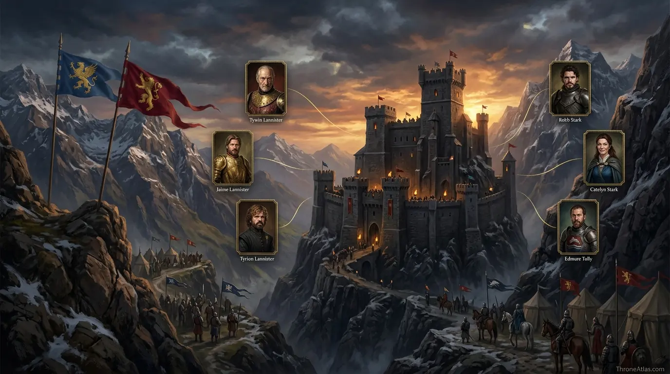 Golden Tooth map route and region context in Westeros