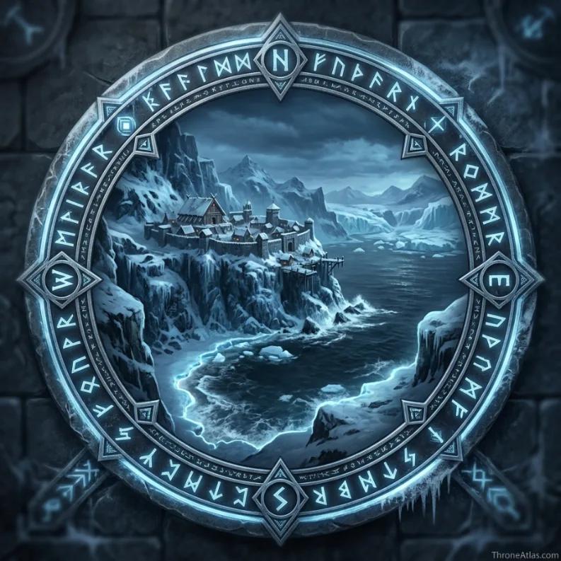 Hardhome Map compass rose for ThroneAtlas map guide