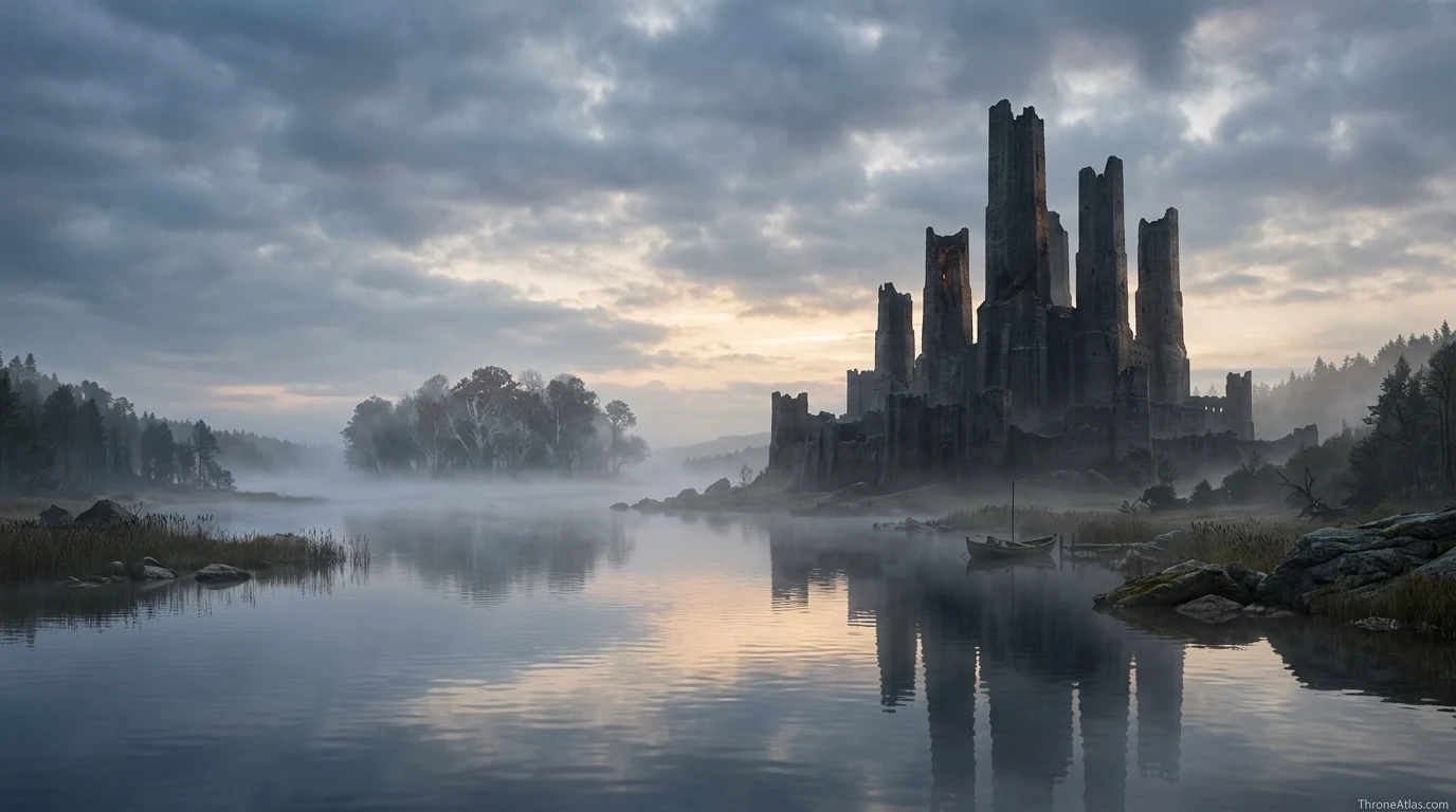 Harrenhal burned castle image for Harrenhal and Gods Eye map