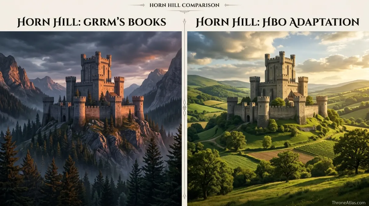 Horn Hill map timeline route connections across Westeros