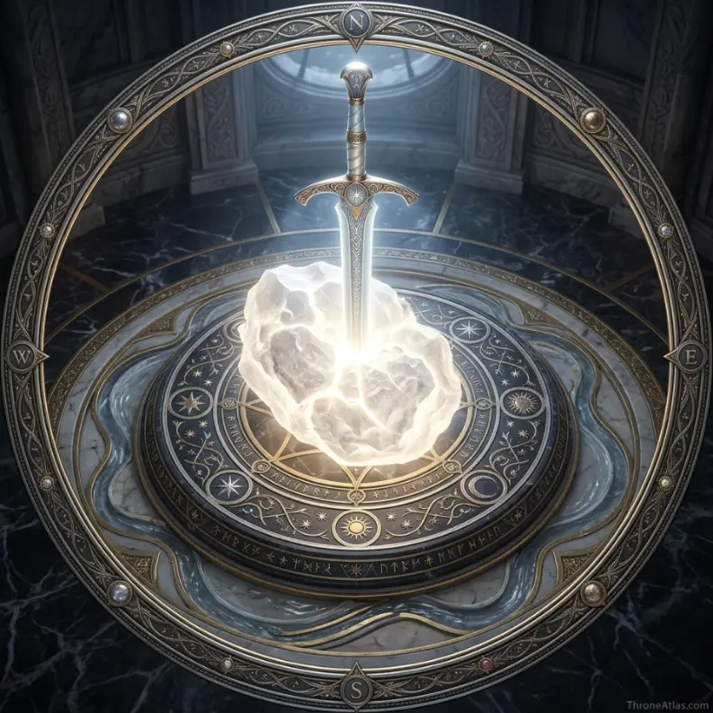 House Dayne map compass rose for map orientation