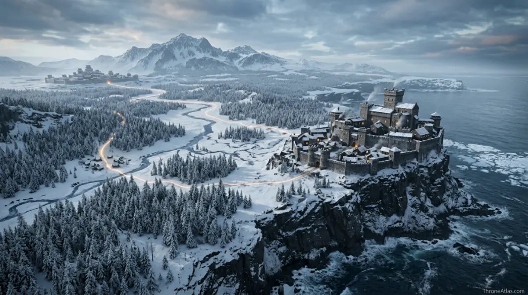 House Karstark map cinematic atlas background for The North