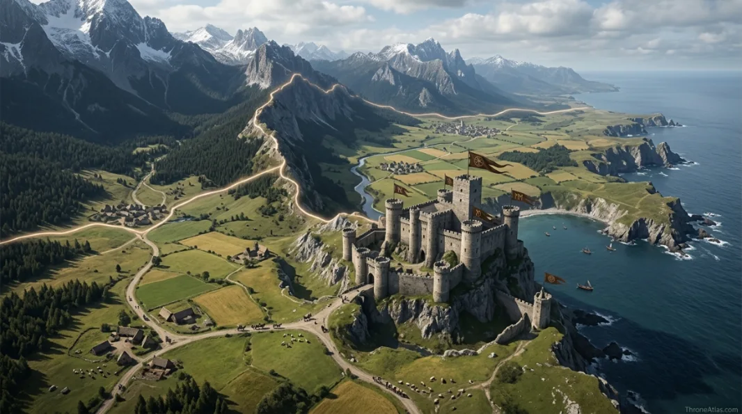 House Royce map cinematic atlas background for The Vale
