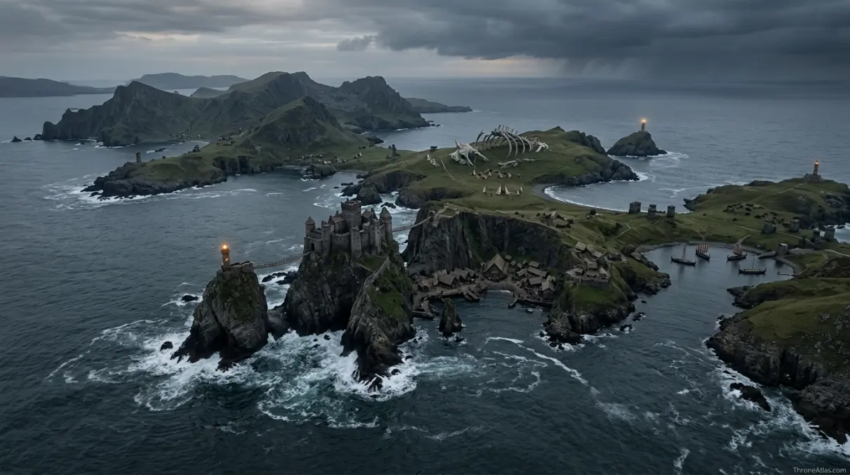 Lore archive image representing historical notes for Iron Islands map