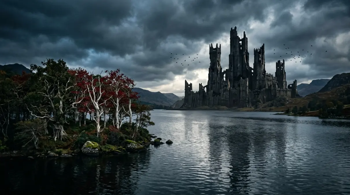 Harrenhal across the Gods Eye image for Isle of Faces map