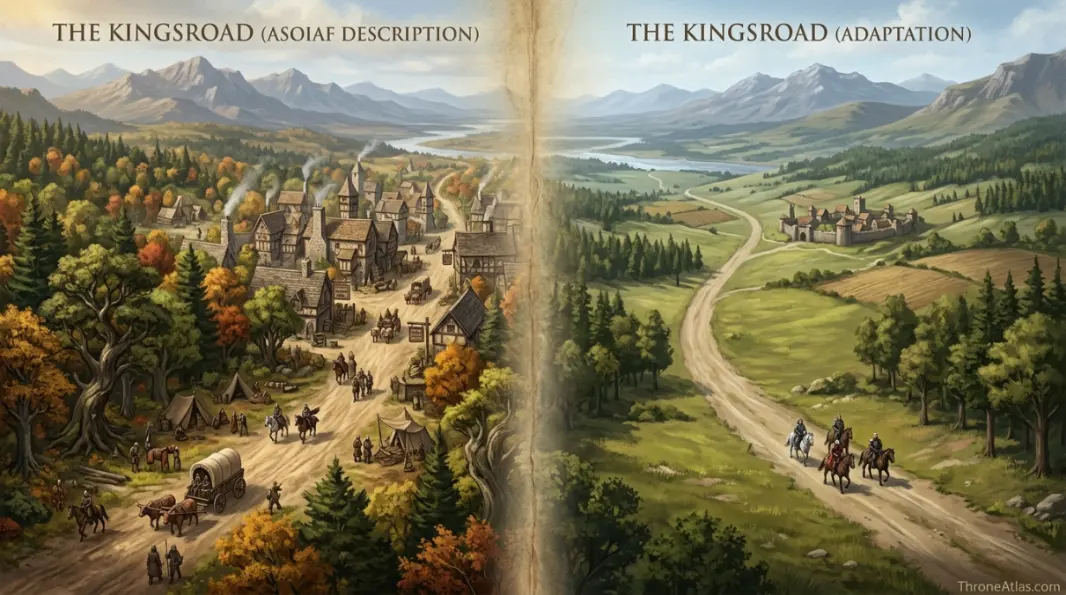 Kingsroad map timeline route connections across Westeros