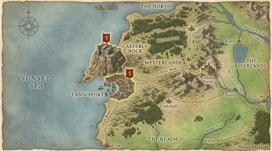 Lannisport map regional map background for ThroneAtlas