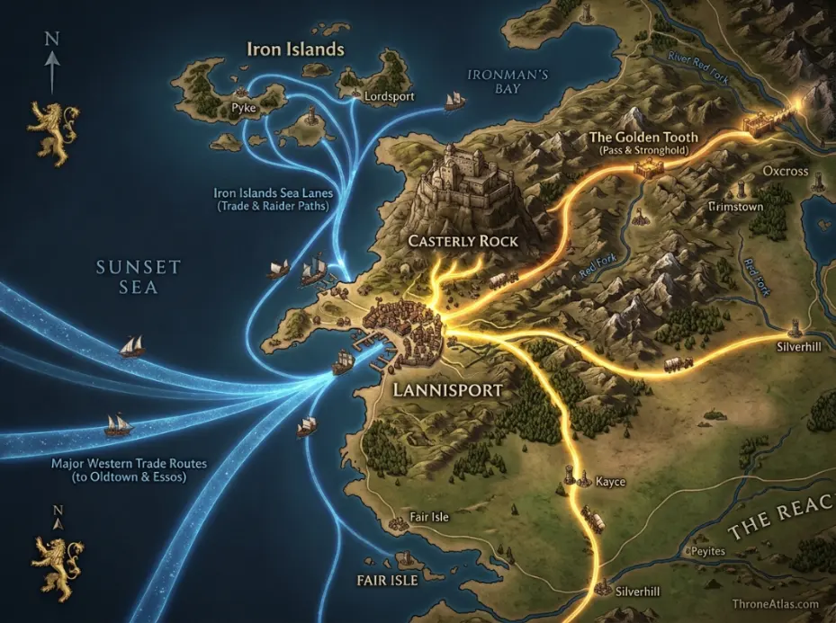 Lannisport map map orientation visual guide