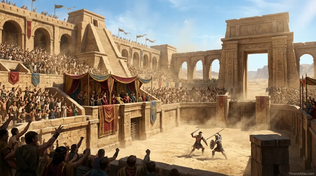 Annotated map-table style image for Meereen map route planning