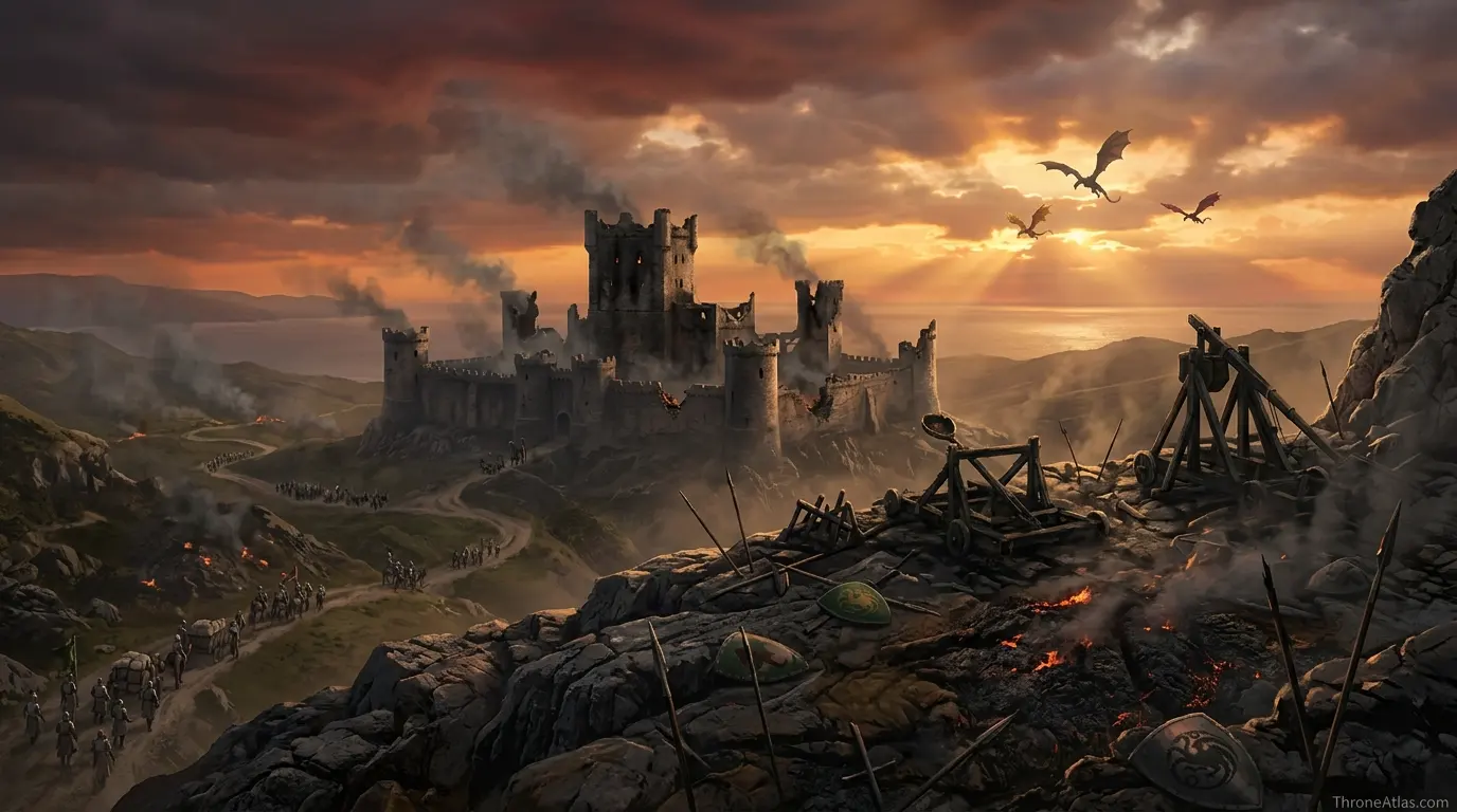 Dragon battle sky and coastal storm image for Rook’s Rest map