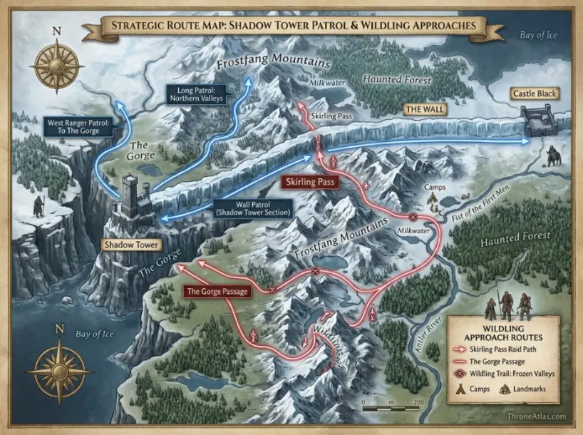 Shadow Tower map map orientation visual guide
