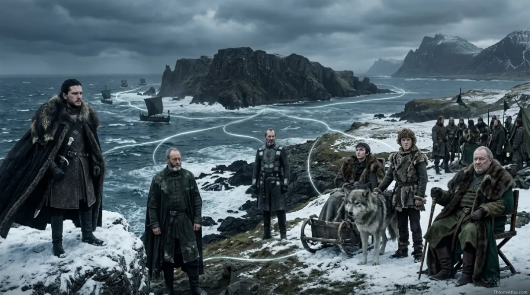 Skagos map route and region context in Westeros