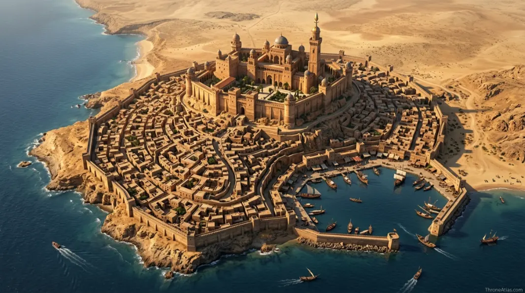 Sunspear map hero image showing the atmosphere of Dorne for ThroneAtlas