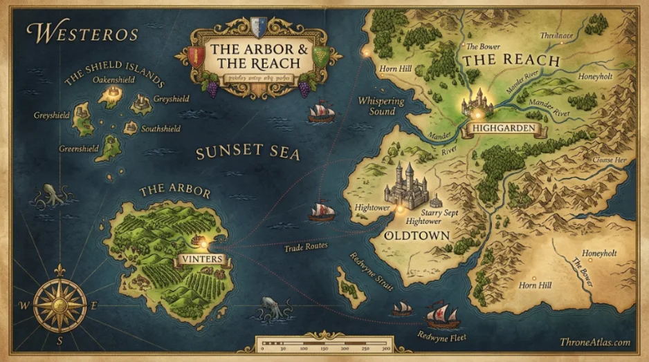 The Arbor map regional map background for ThroneAtlas