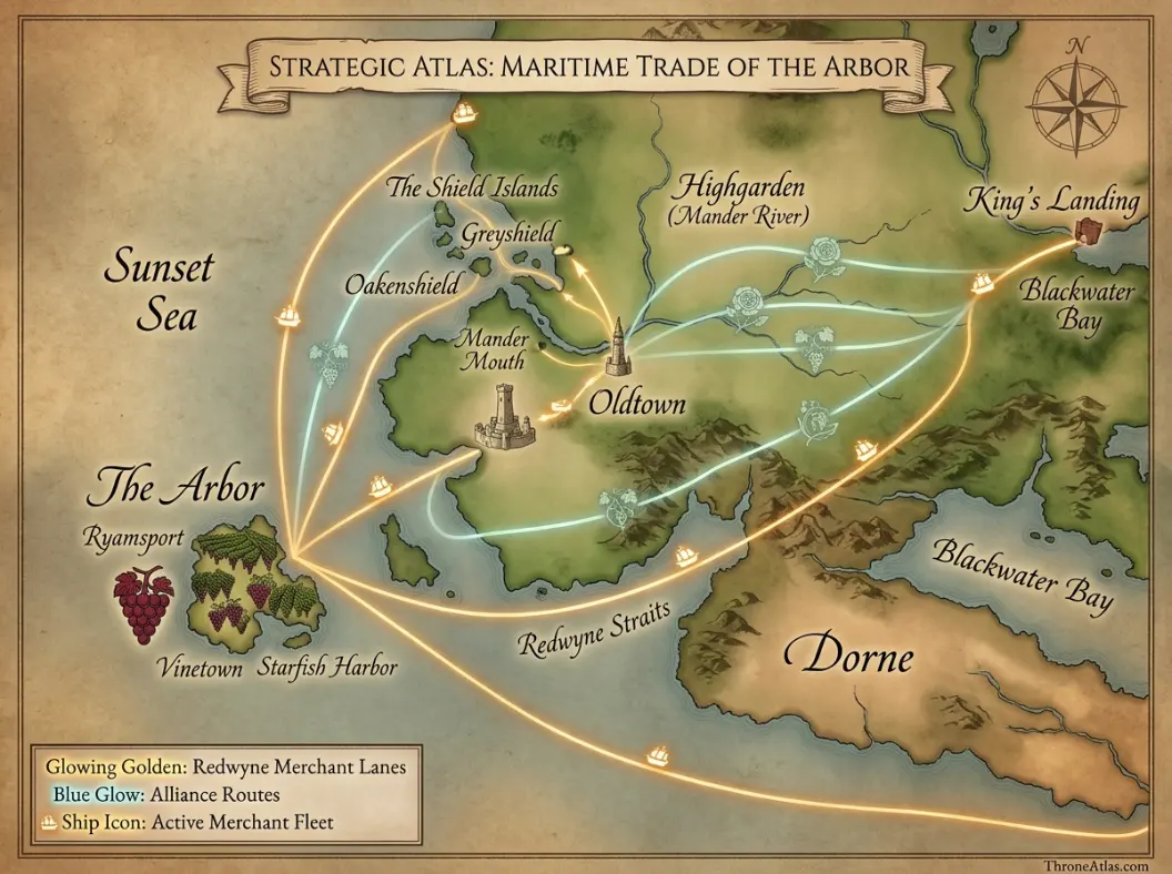 The Arbor map route context visual guide