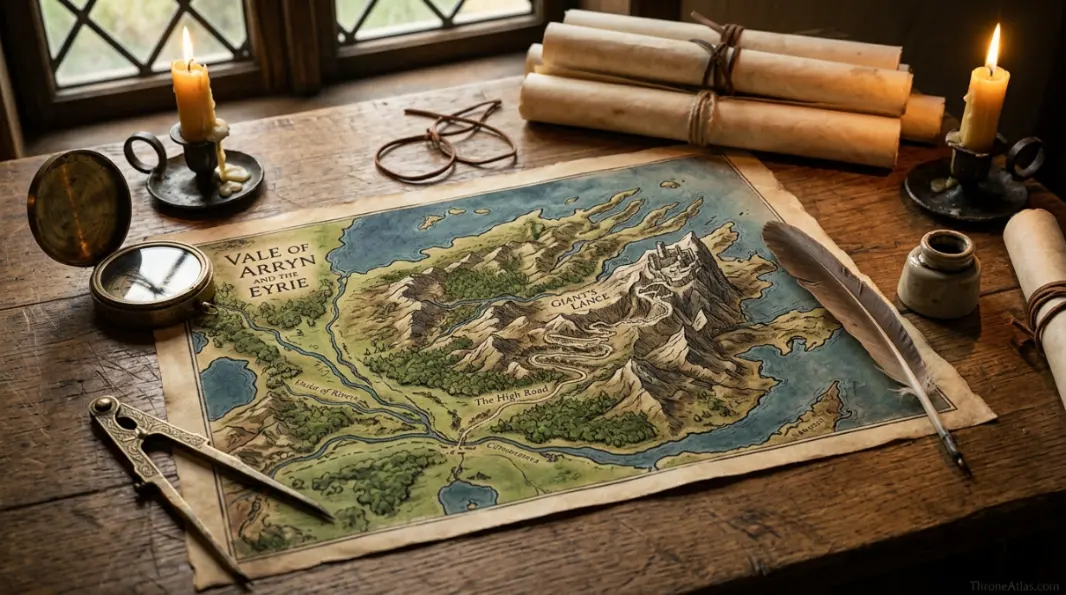 Eyrie map hero image showing the atmosphere of The Vale for ThroneAtlas