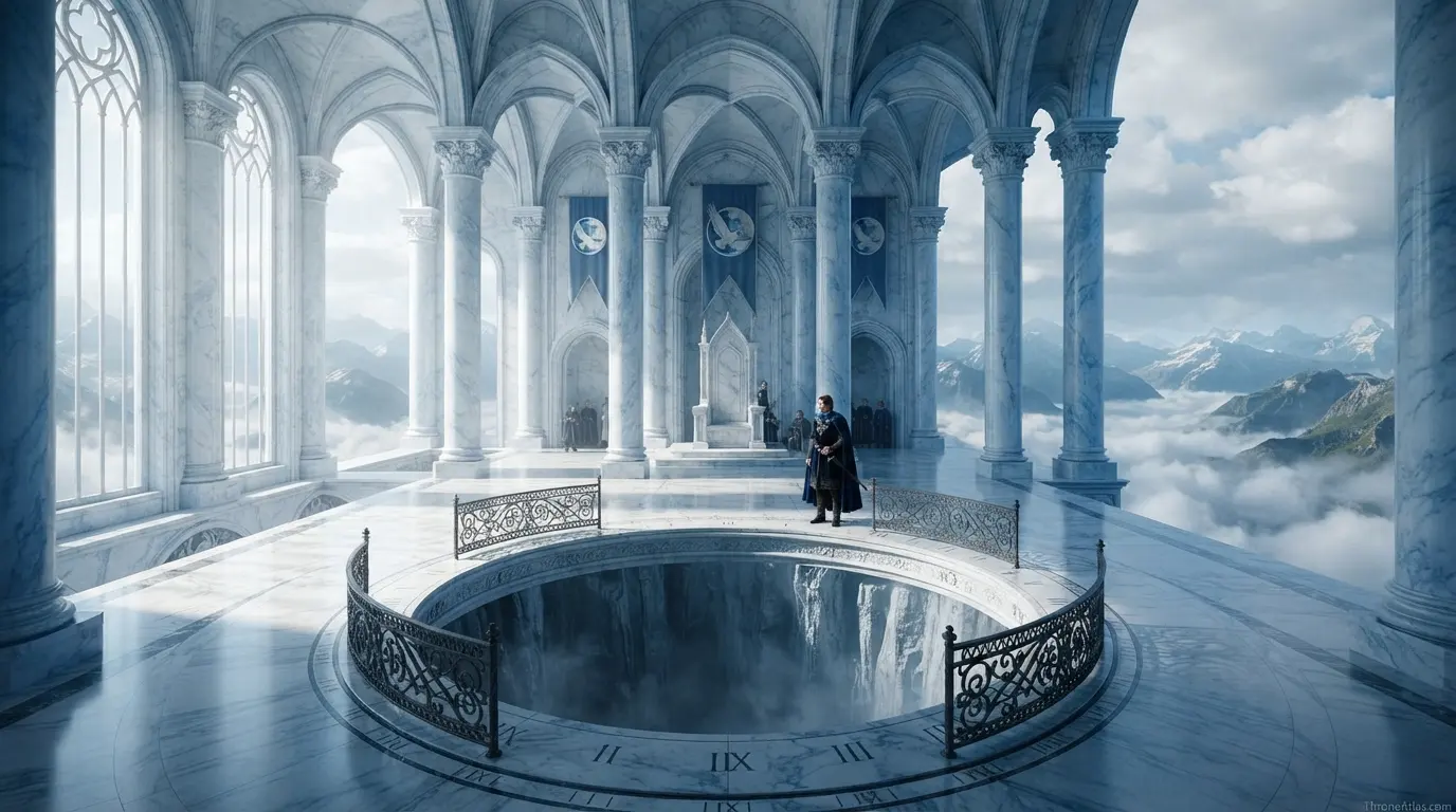 Landscape reference for the main geography of Eyrie map