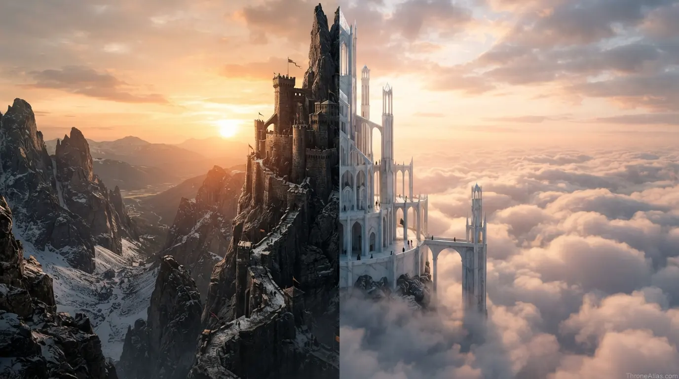 Route and landmark visual reference for Eyrie map