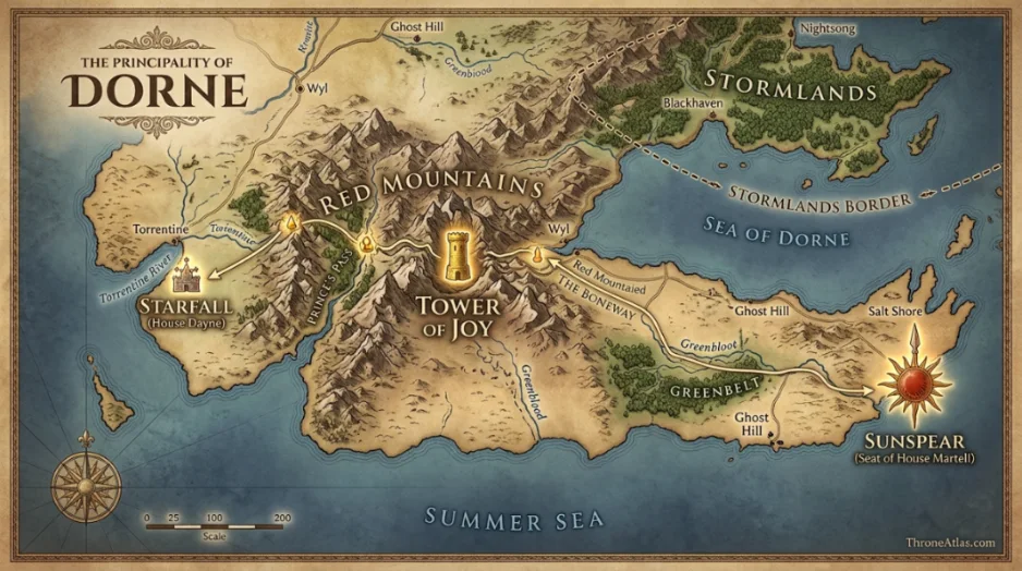 Tower of Joy map regional map background for ThroneAtlas