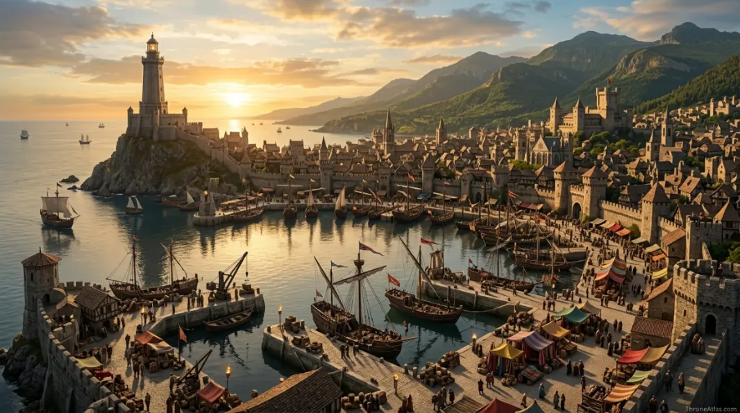 Landscape reference for the main geography of Vale of Arryn map