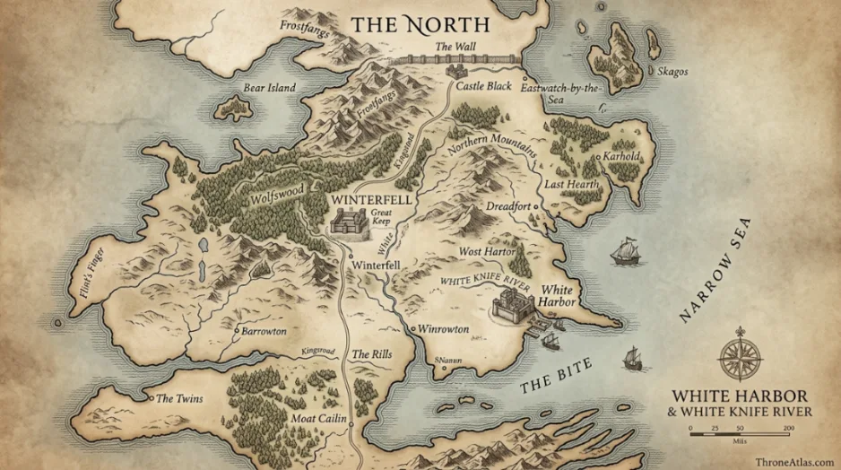 White Harbor map cinematic Westeros atlas hero image