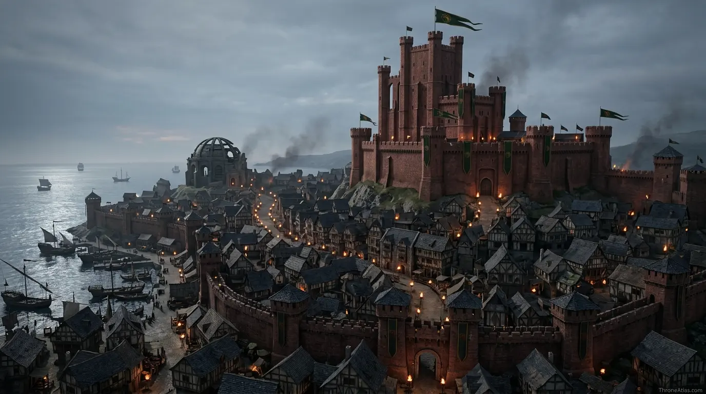 Aegon II Targaryen locations map route map overview