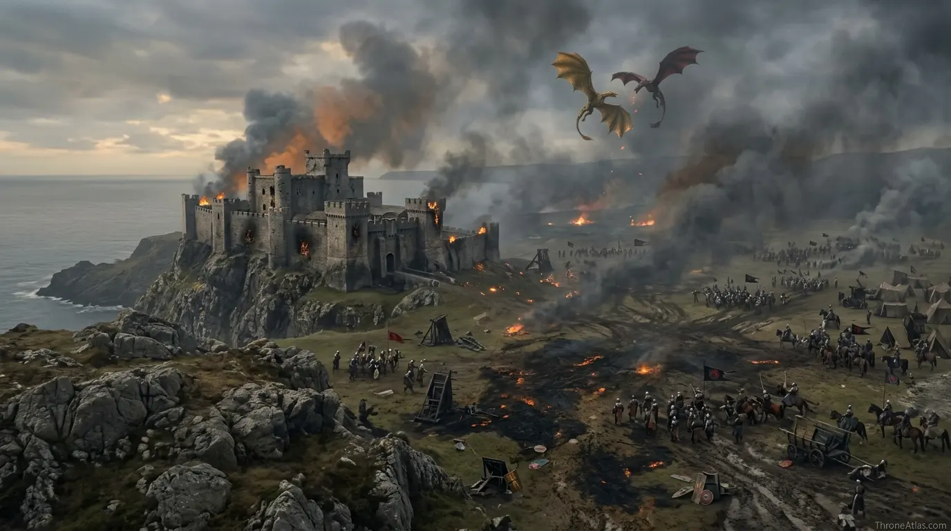 Aegon II Targaryen locations map Crownlands and capital connection