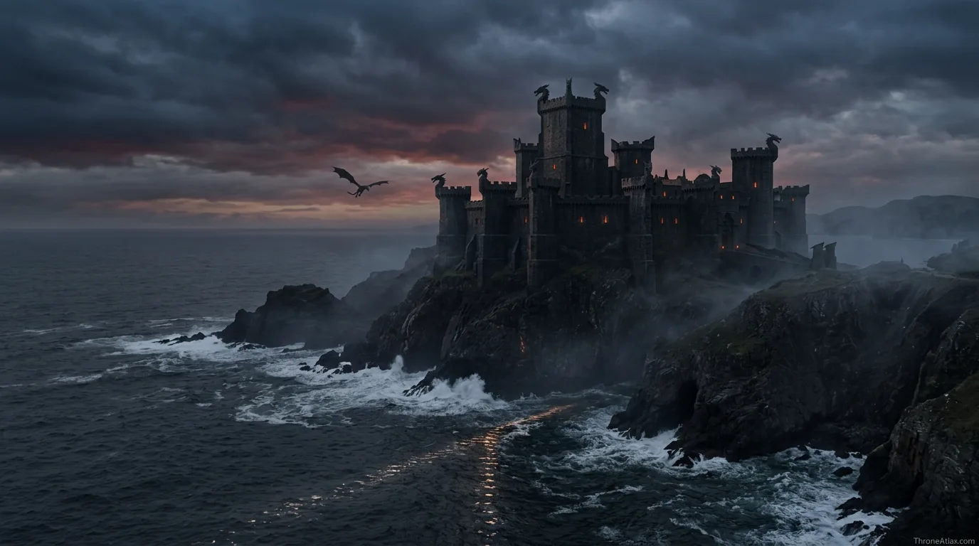 Aegon II Targaryen locations map northern route and winter power connection