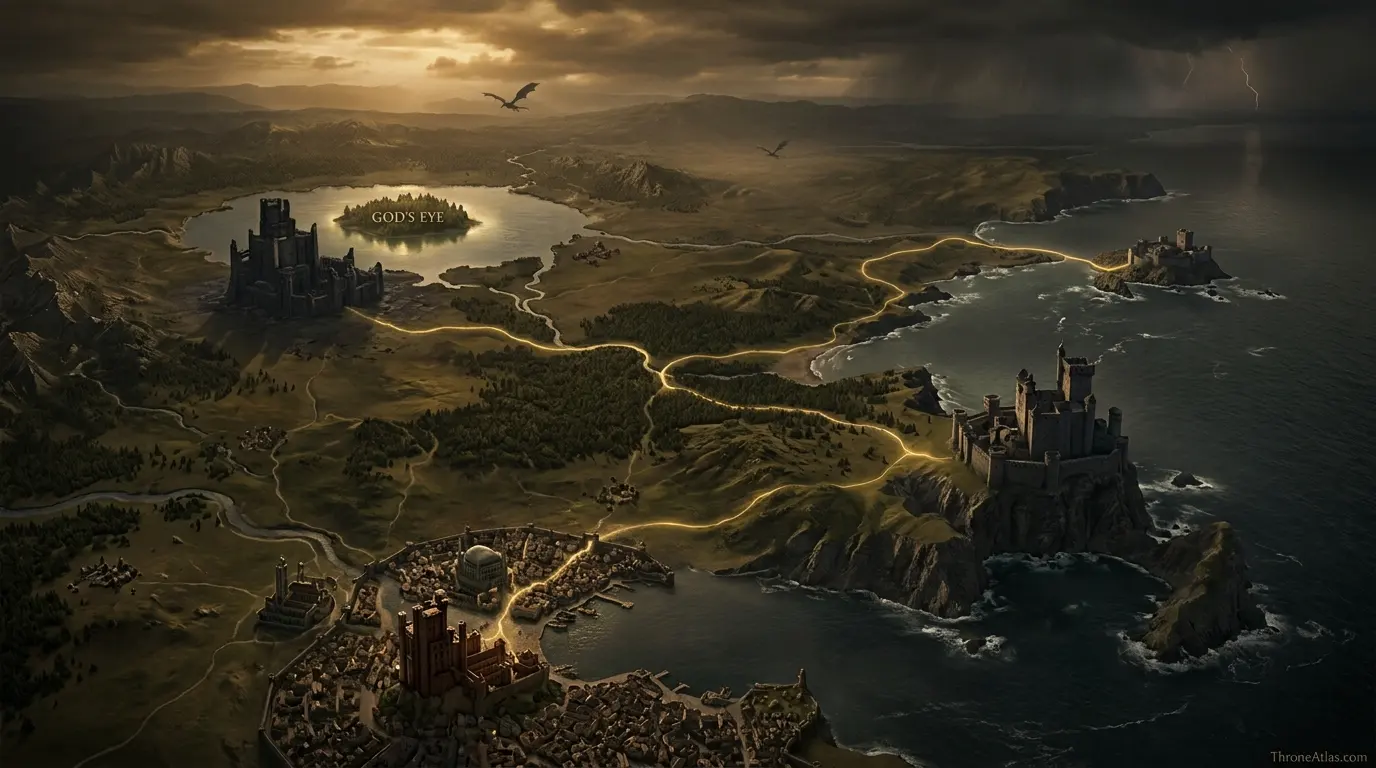 Aemond Targaryen journey map route map overview