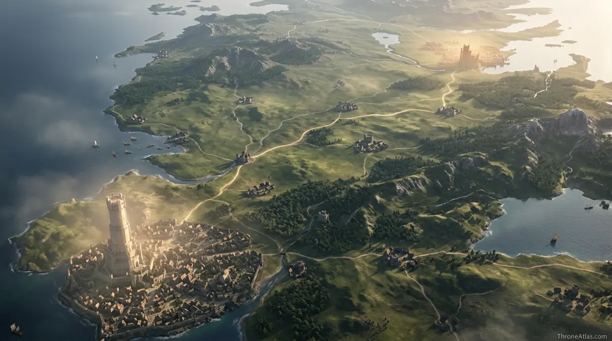 Alicent Hightower power map route map overview