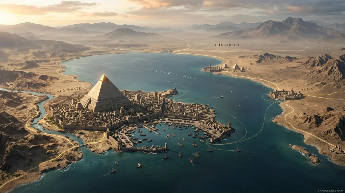 Battle of Meereen map hero map view across Westeros and Essos