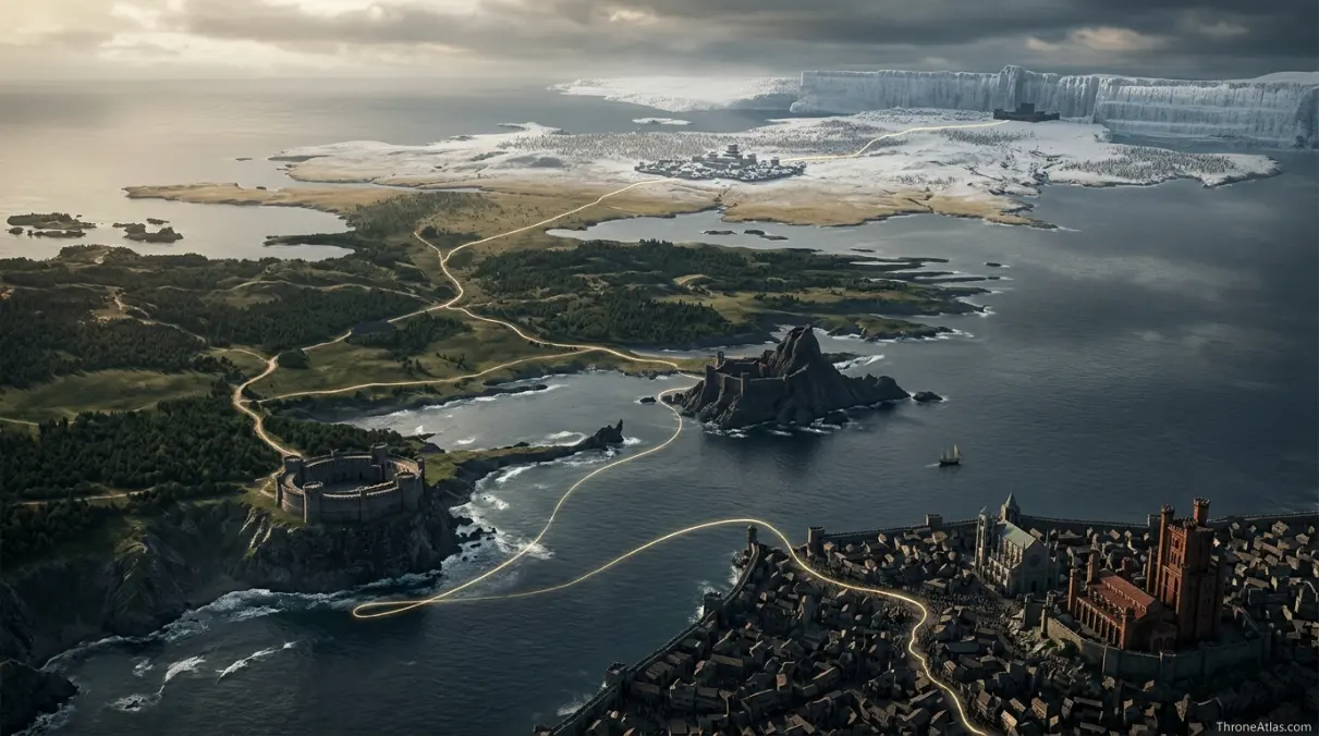Davos Seaworth journey map route map overview