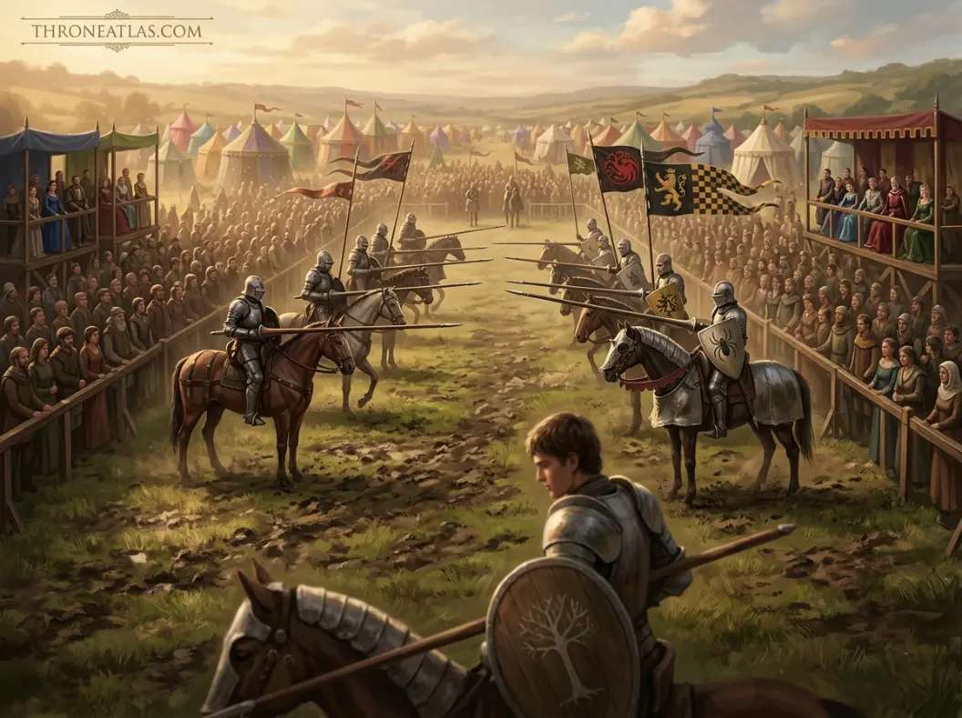 Detailed Dunk and Egg route map with major confirmed stops and schematic travel connections across Westeros