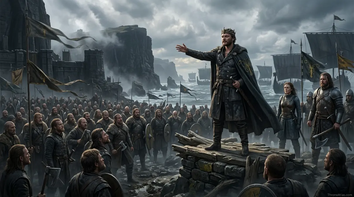 Euron Greyjoy route map wide atlas route across Westeros and Essos