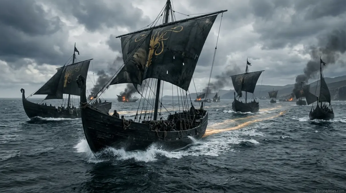Euron Greyjoy route map Crownlands and capital connection