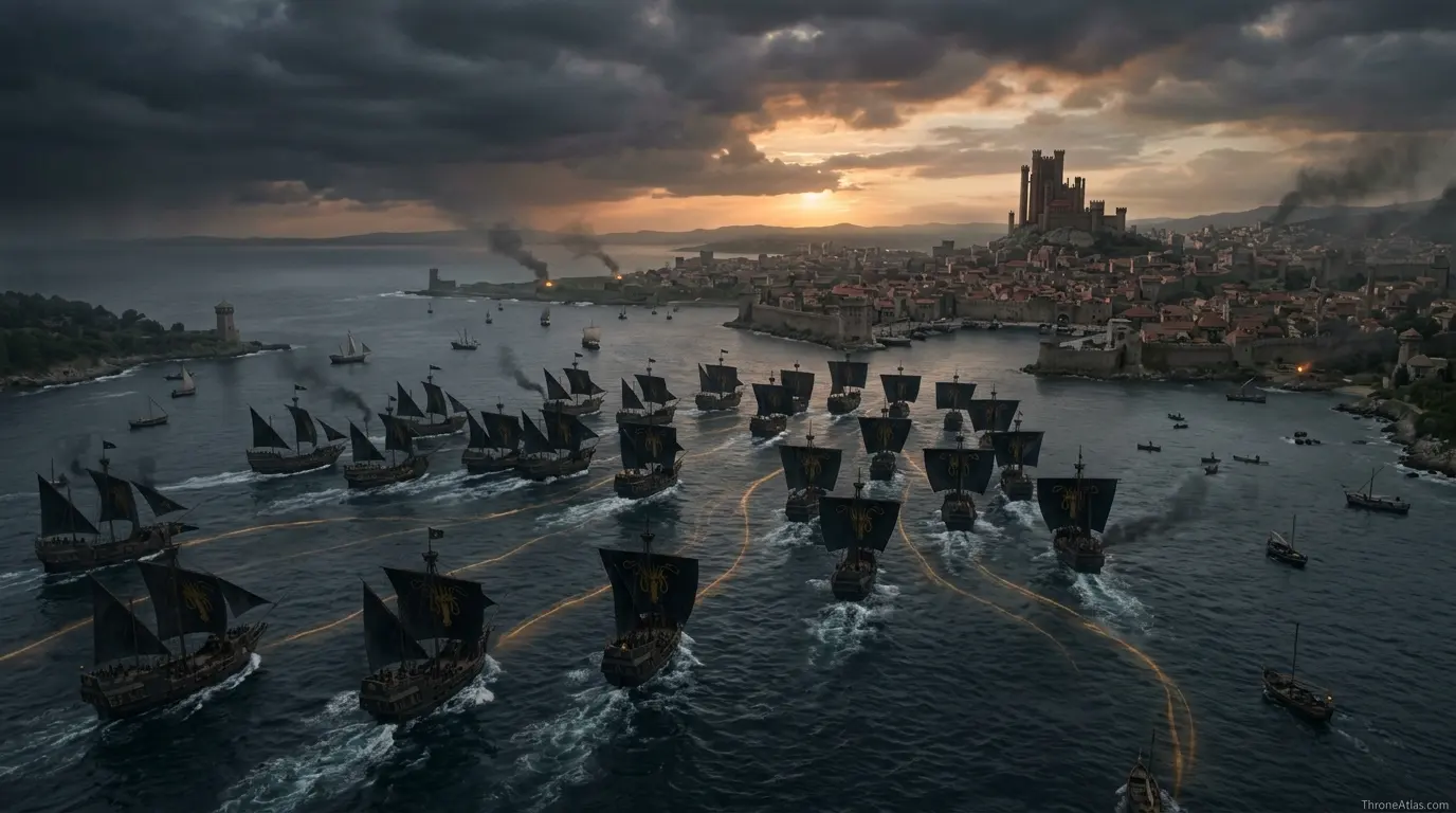 Euron Greyjoy route map ThroneAtlas route seal and related map network