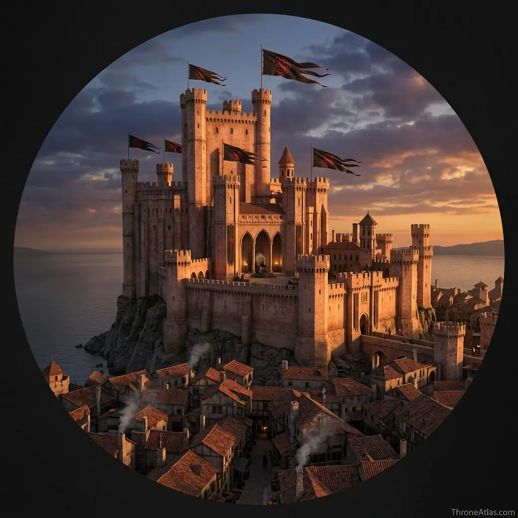 ThroneAtlas compass rose for Fall of King&rsquo;s Landing Dance map