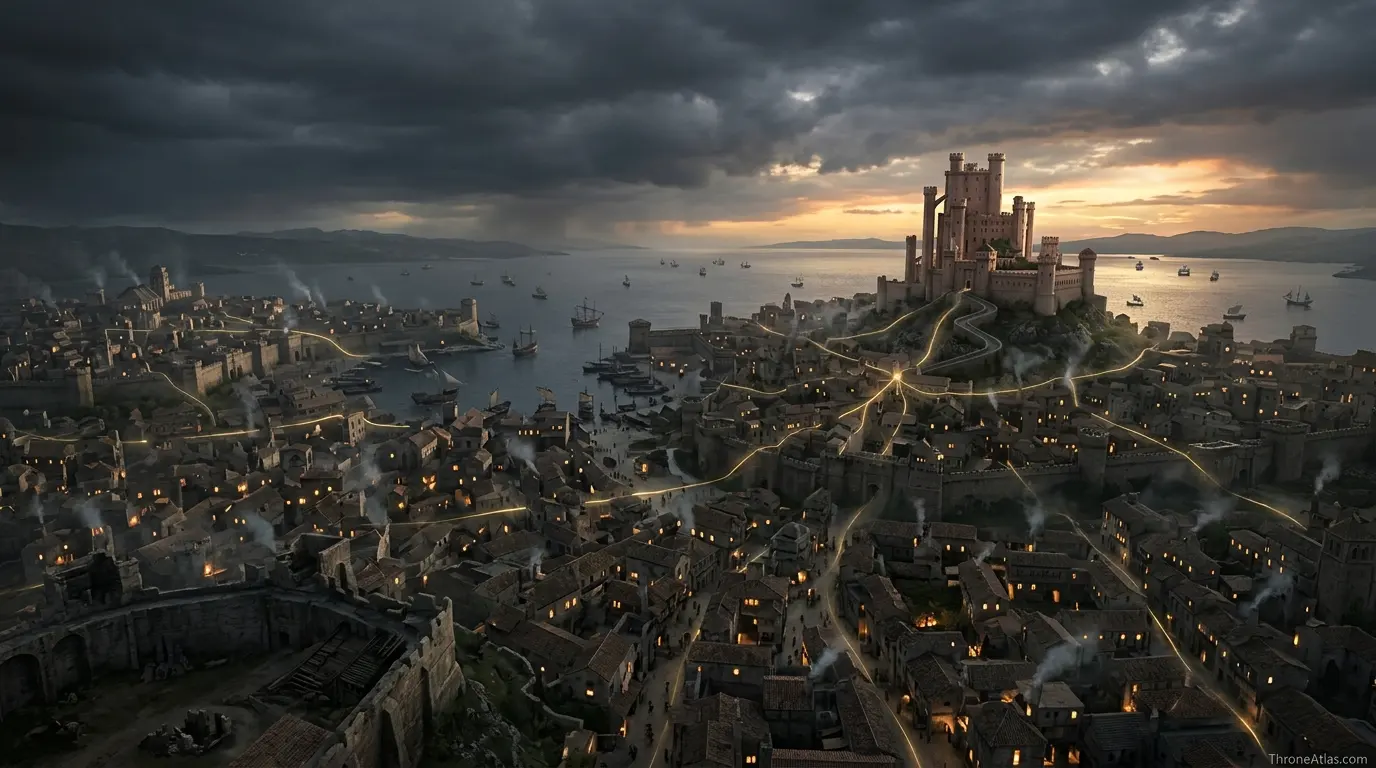 Game of Thrones Timeline Map region overview and linked houses