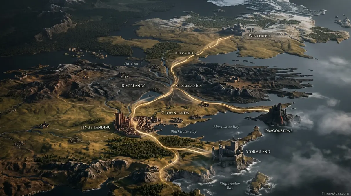 Gendry journey map route map overview