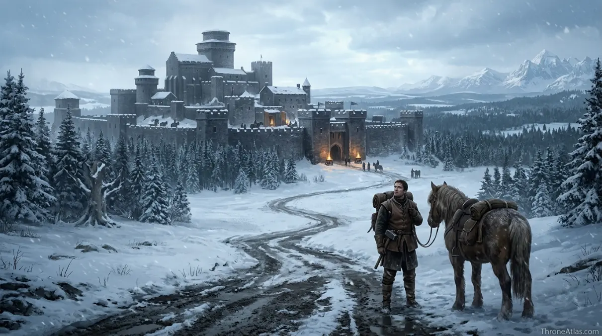 Gendry journey map Riverlands road and political crossing