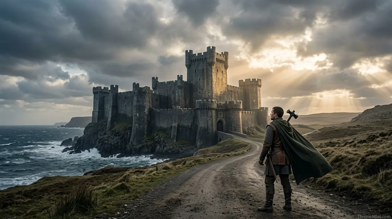 Gendry journey map ThroneAtlas route seal and related map network