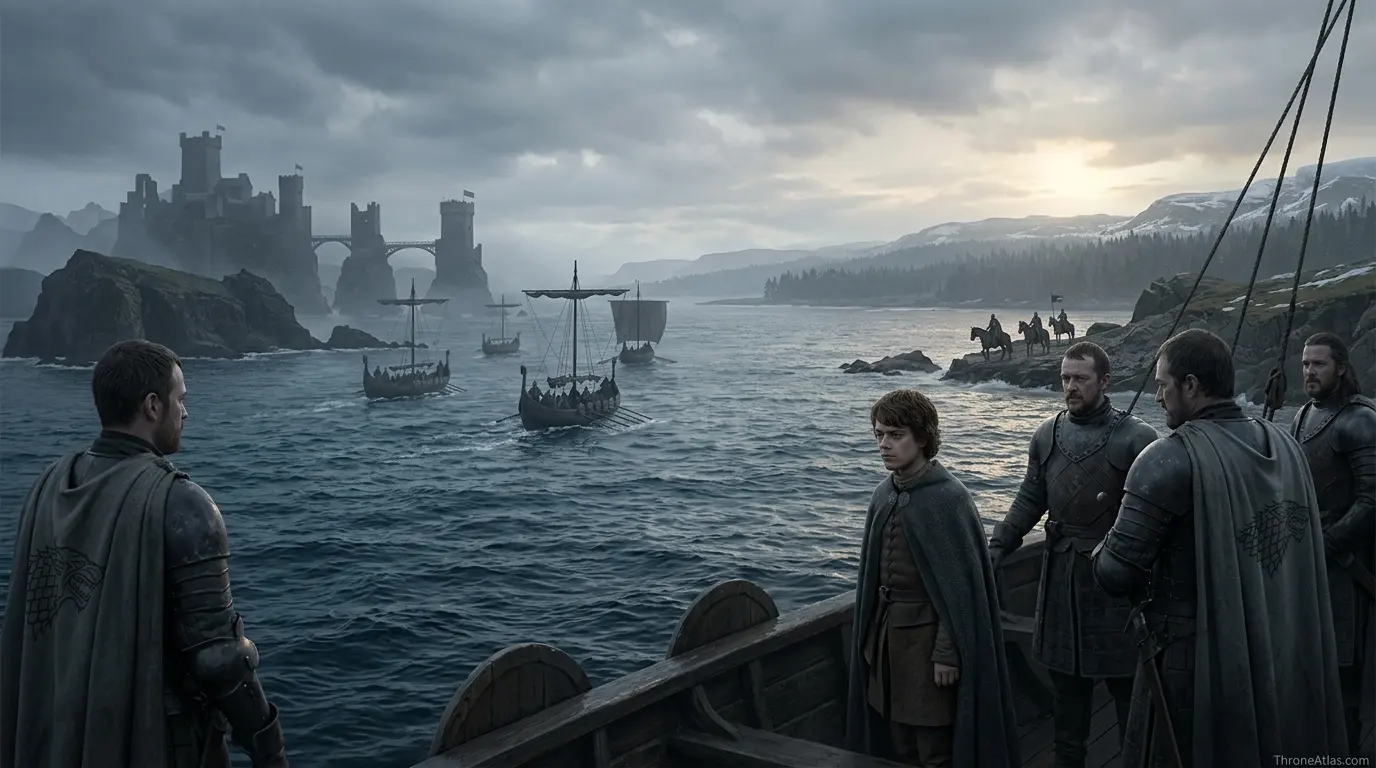 Compass and route reading for Greyjoy Rebellion map