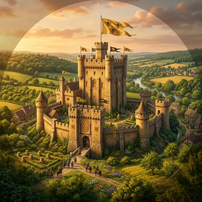 ThroneAtlas compass rose for House Beesbury map