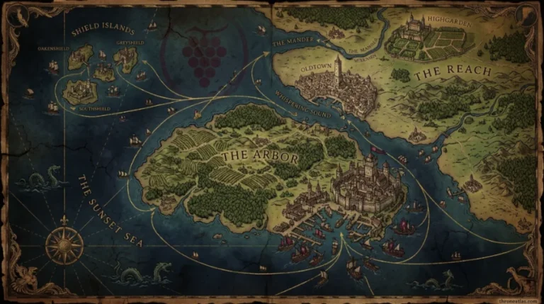 House Redwyne Map
