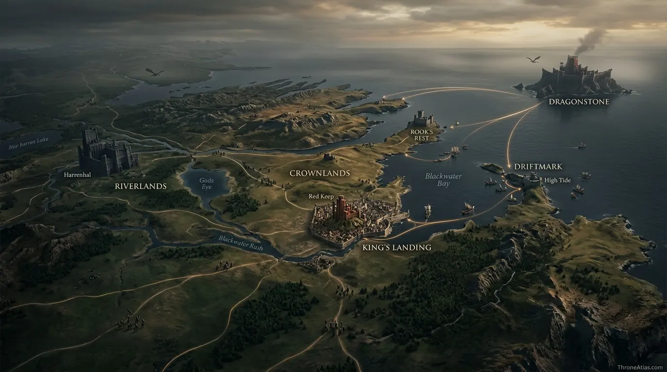 House of the Dragon Season 2 Map broad Westeros atlas map