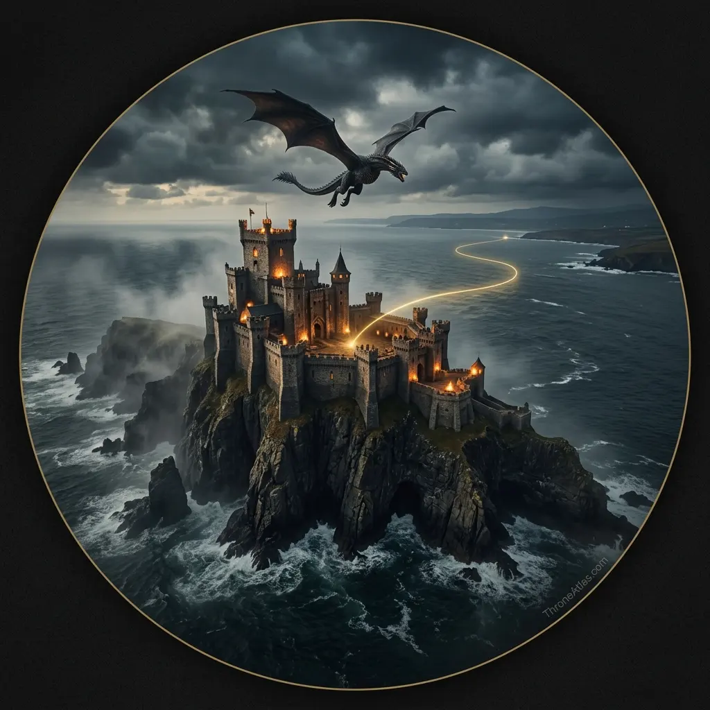 House of the Dragon Season 2 Map compass rose orientation
